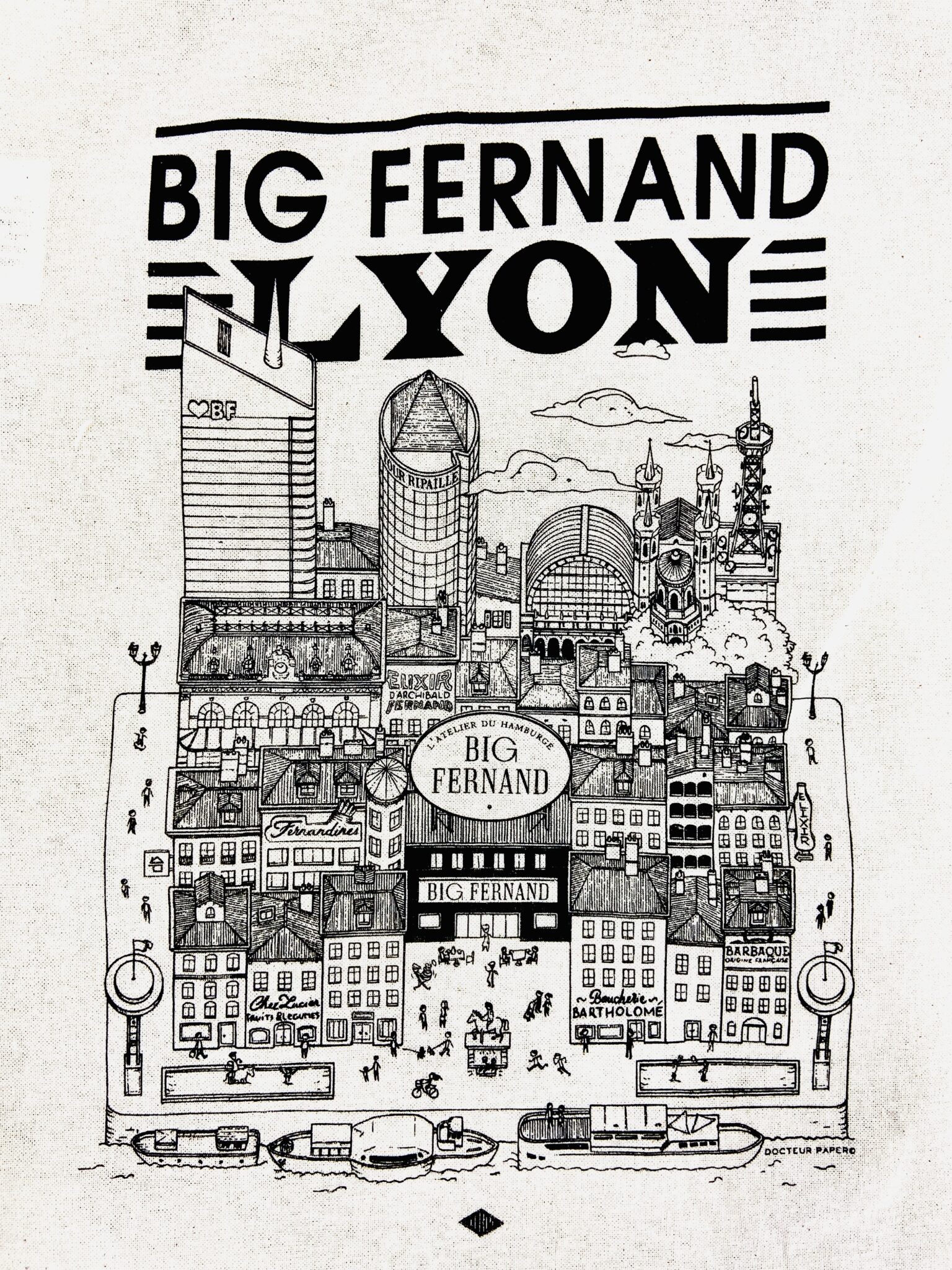 big fernand lyon pme restauration tote bag sérigraphie4