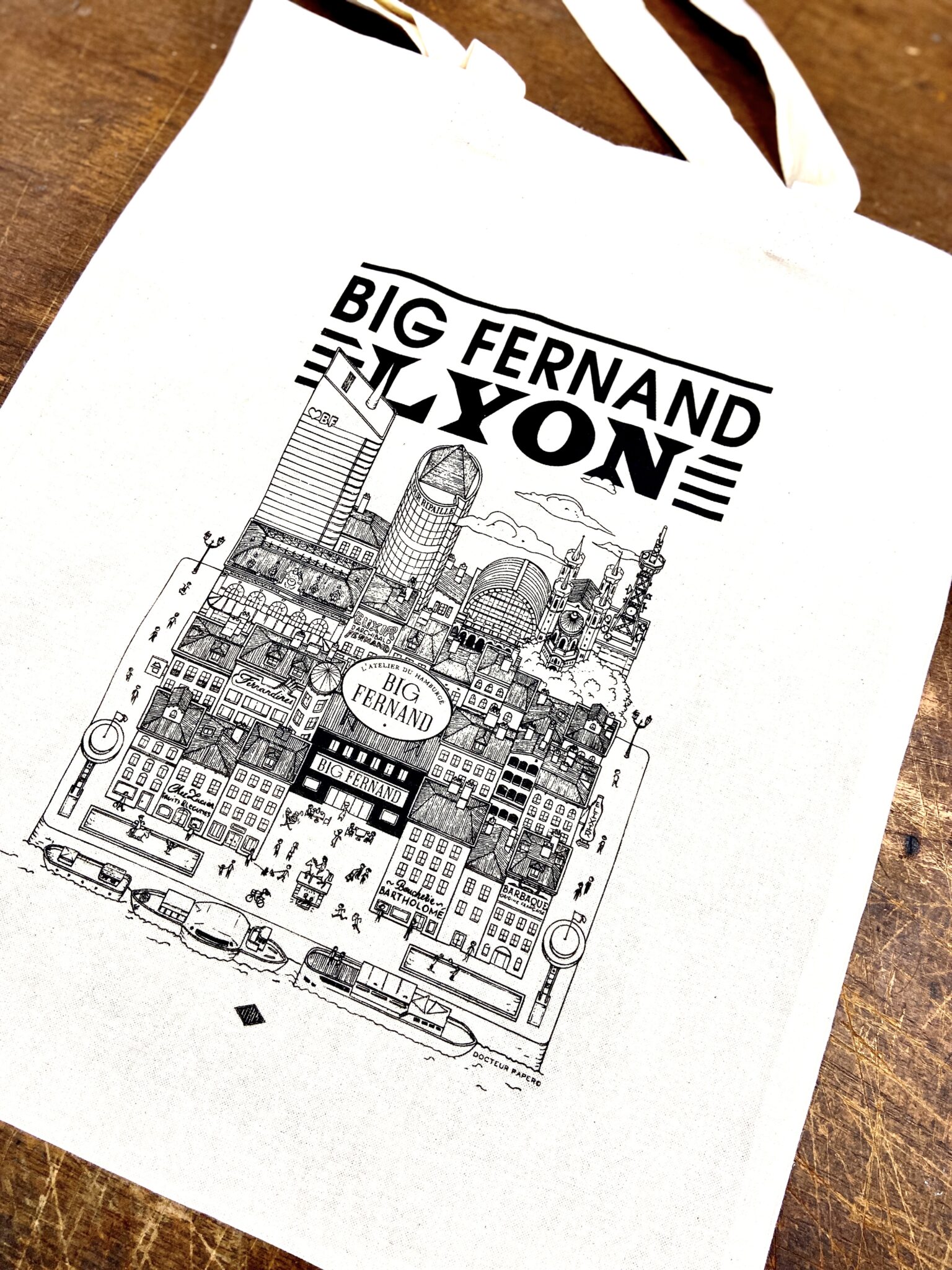 big fernand lyon pme restauration tote bag sérigraphie5