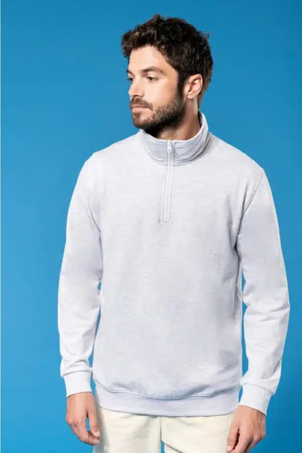 sweat col zippé k478